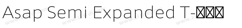 Asap Semi Expanded T字体转换